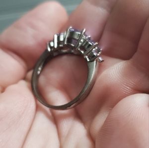 Purple sapphire 925 silver ring